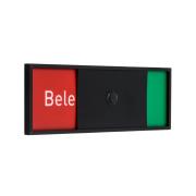 Tuerschild Tenuis schwarz frei belegt